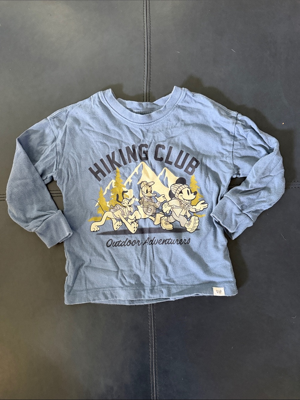 Kids Hiking Club Long-Sleeve Graphic Tee - Blue